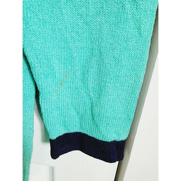 St. John Marie Gray M Women's Santana Knit Cardigan Green Black *Has Defects* - Picture 10 of 10